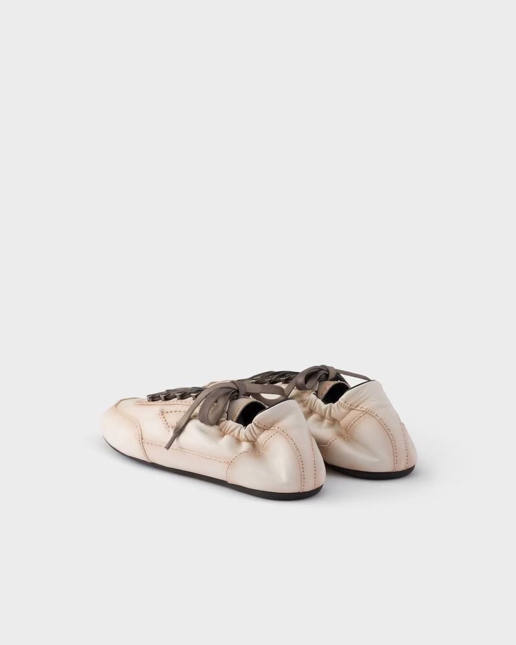 Prada Pink Lambskin Collapse Sneakers for men