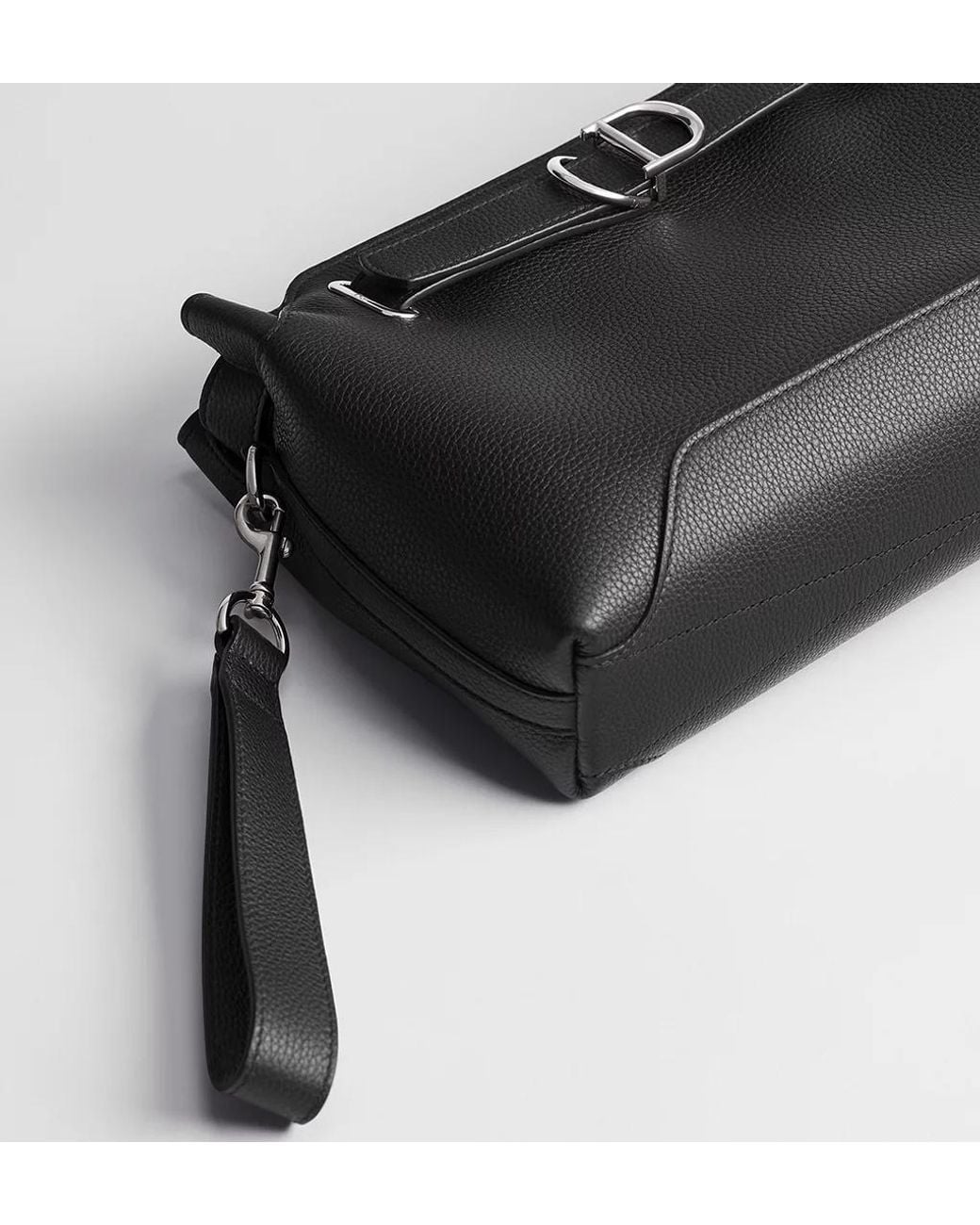 Dior Black Normandie A5 Triangle Pouch for men