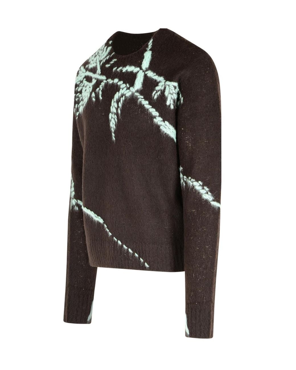 Dries Van Noten Black Long-Sleeved Crewneck Jumper for men