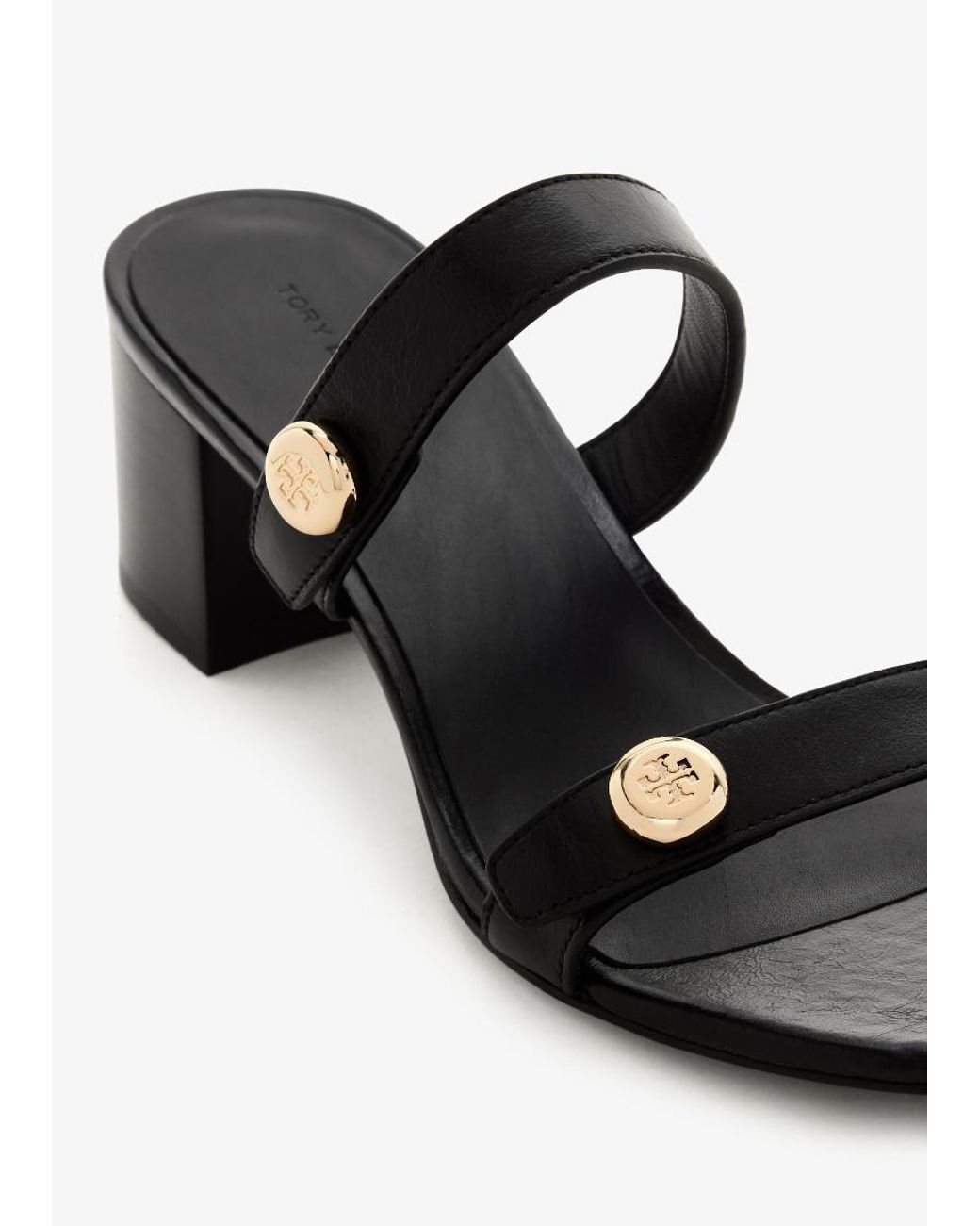 Tory Burch White Romy City Heeled Sandals