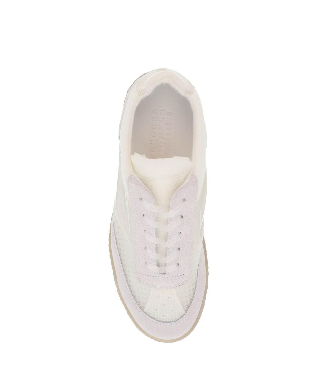MM6 by Maison Margiela White Replica Low-Top Sneakers