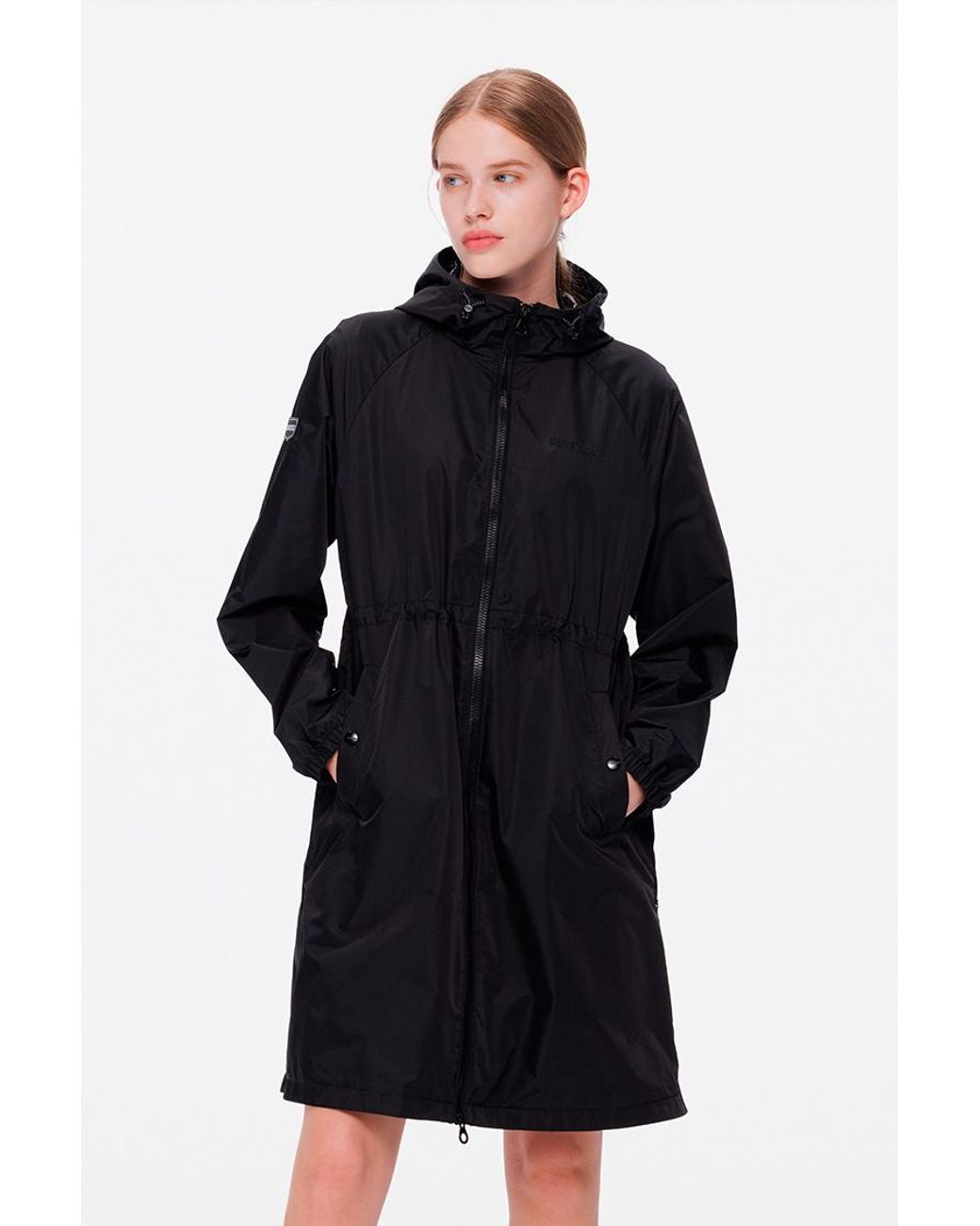 Duvetica Black Hooded Parker Coat