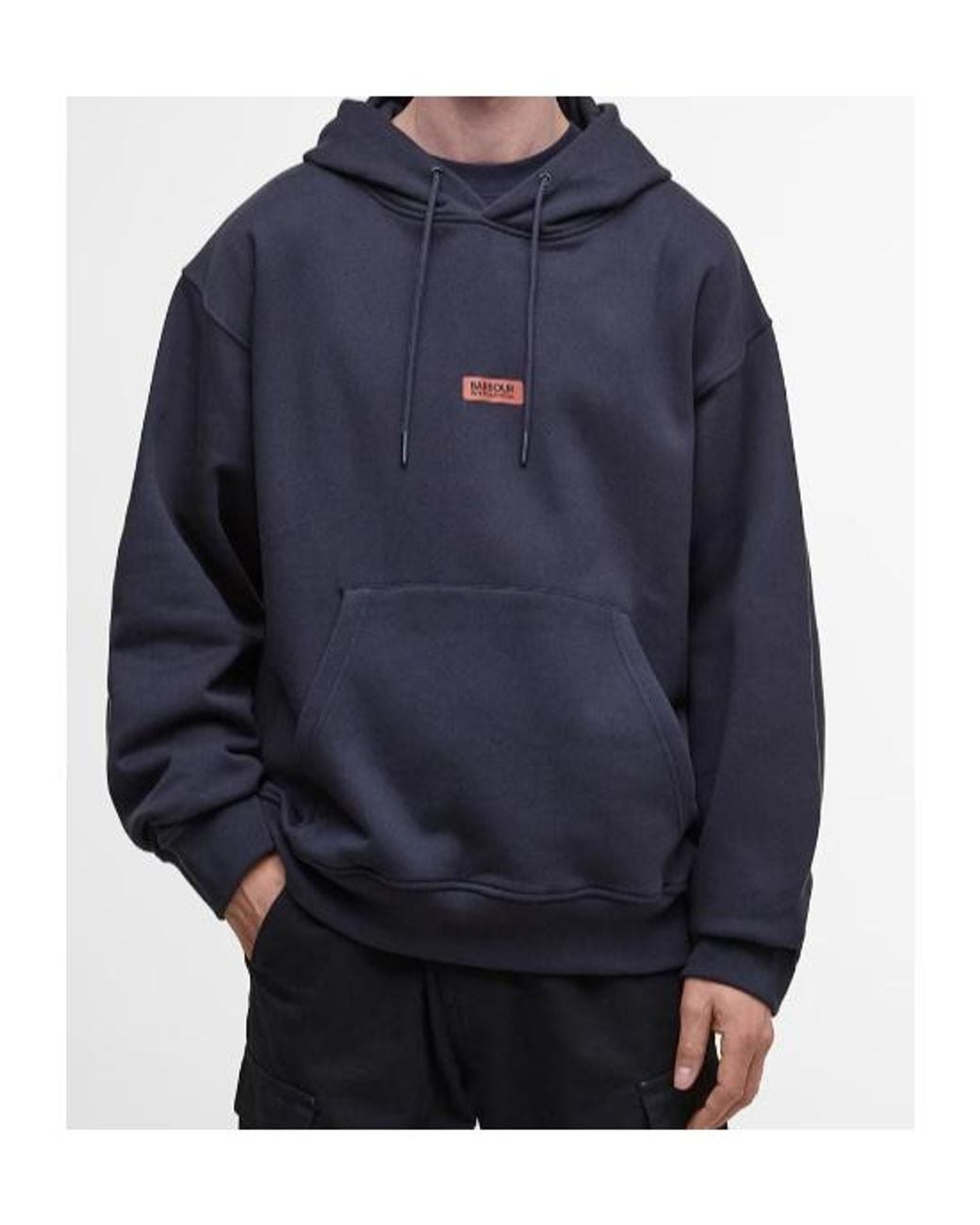 Barbour Blue Lever Graphic Hoodie for men