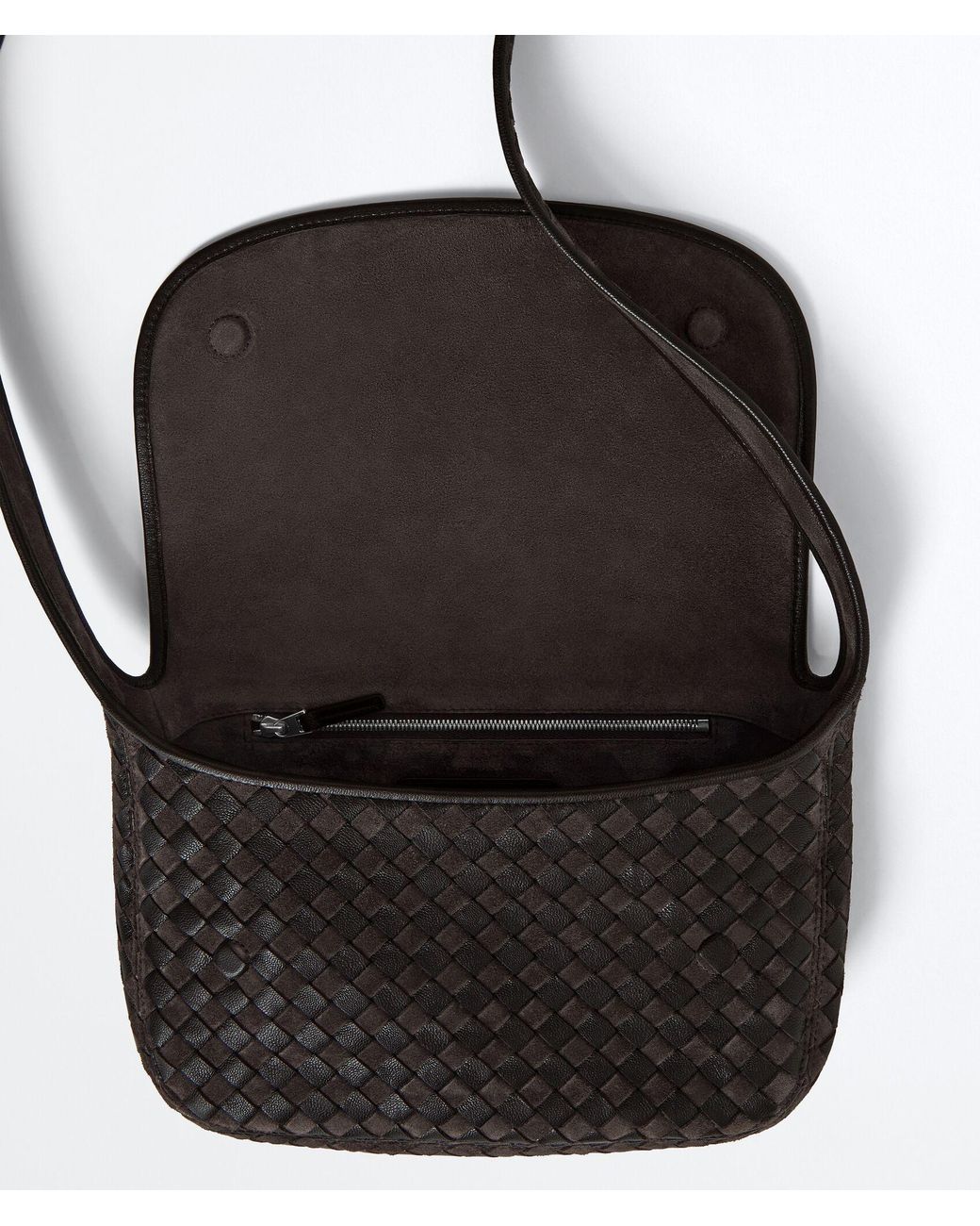 Bottega Veneta Black Veneto Messenger Bag for men