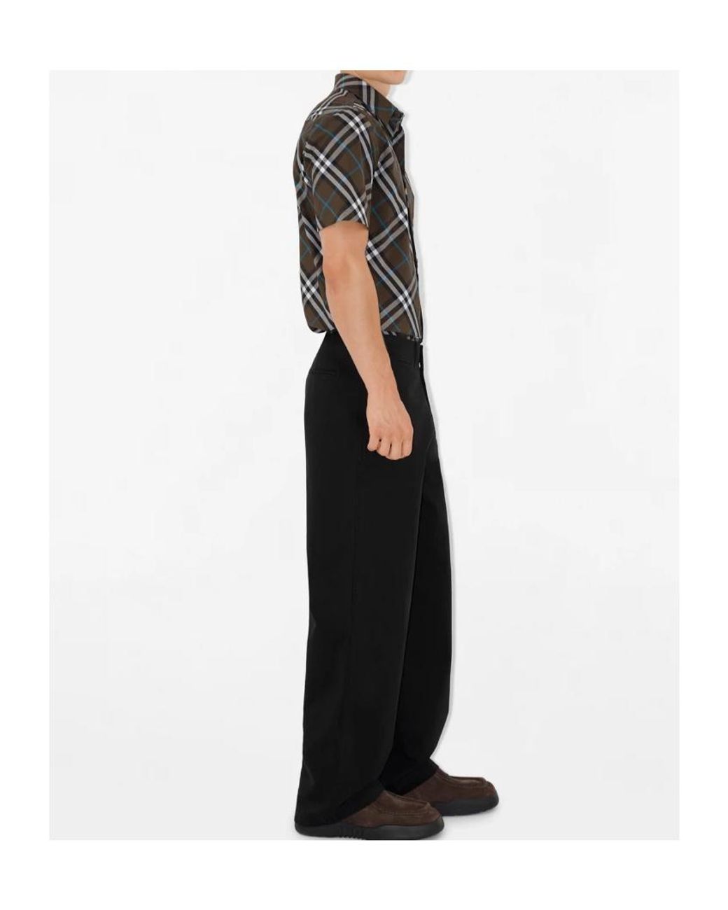 Burberry Black Check-Pattern Shirt for men