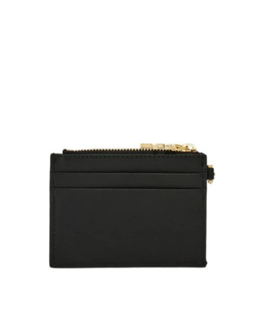 Ferragamo Black Ferragamo Logo Printed Zipped Cardholder