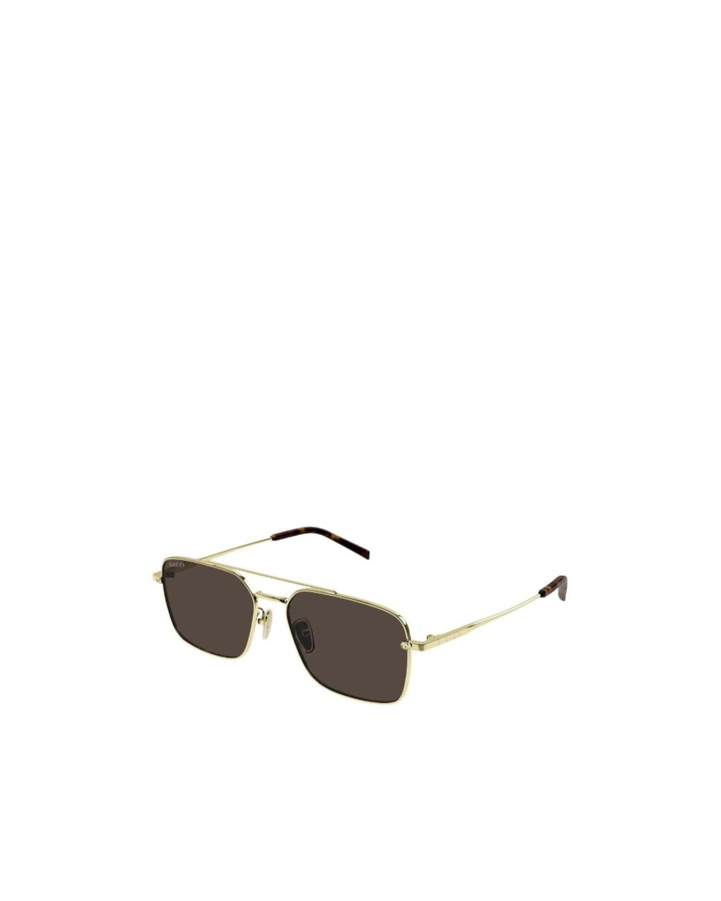 Gucci White Eyewear Specialized Fit Rectangular Sunglasses for men