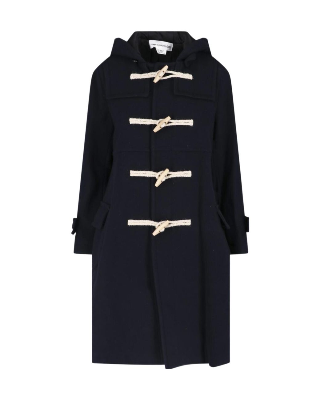 Comme des Garçons Blue Single-Breasted Coat