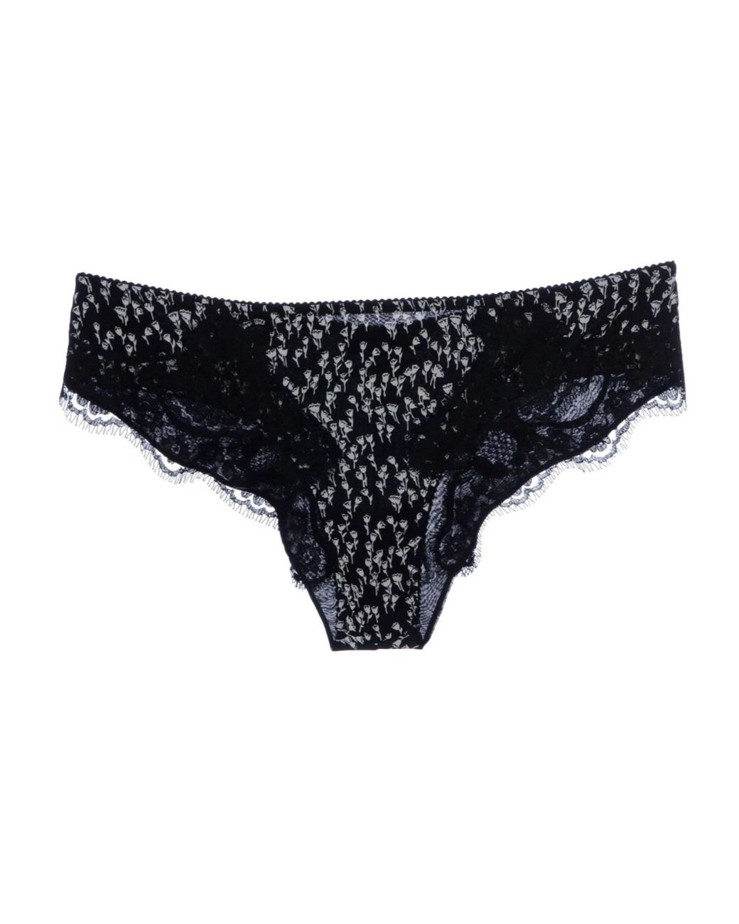 Dolce & Gabbana Black Floral Print Briefs