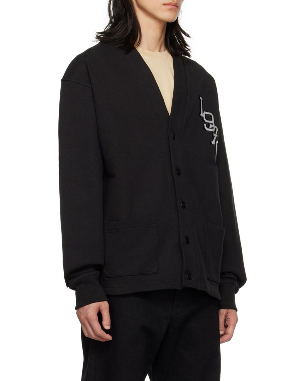 KENZO Black 'Varsity Jungle' Tiger Cardigan for men