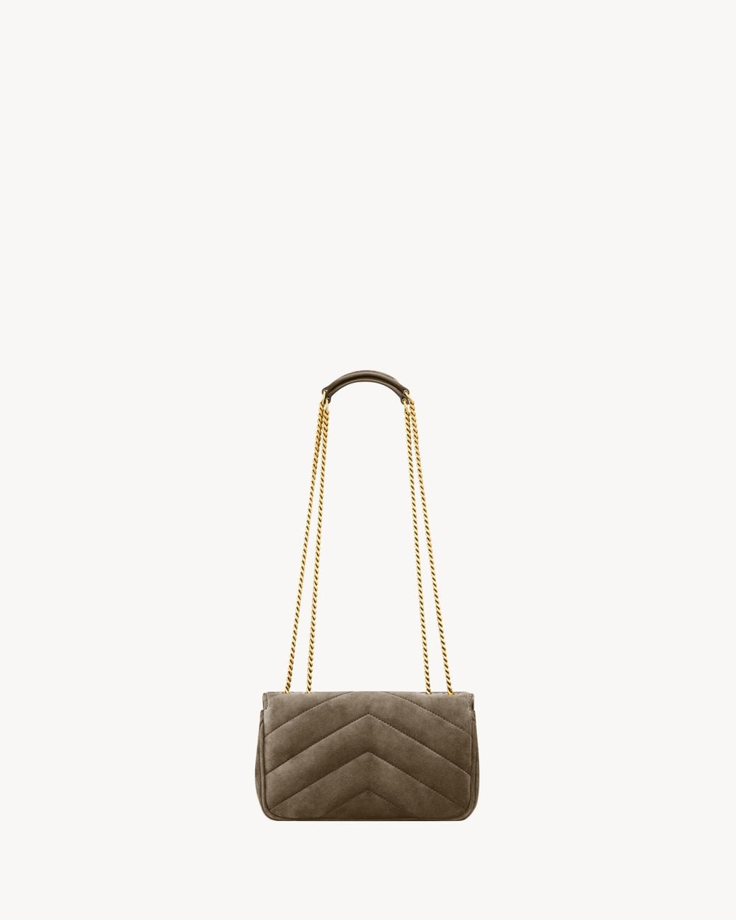 Saint Laurent White Loulou Chain Bag