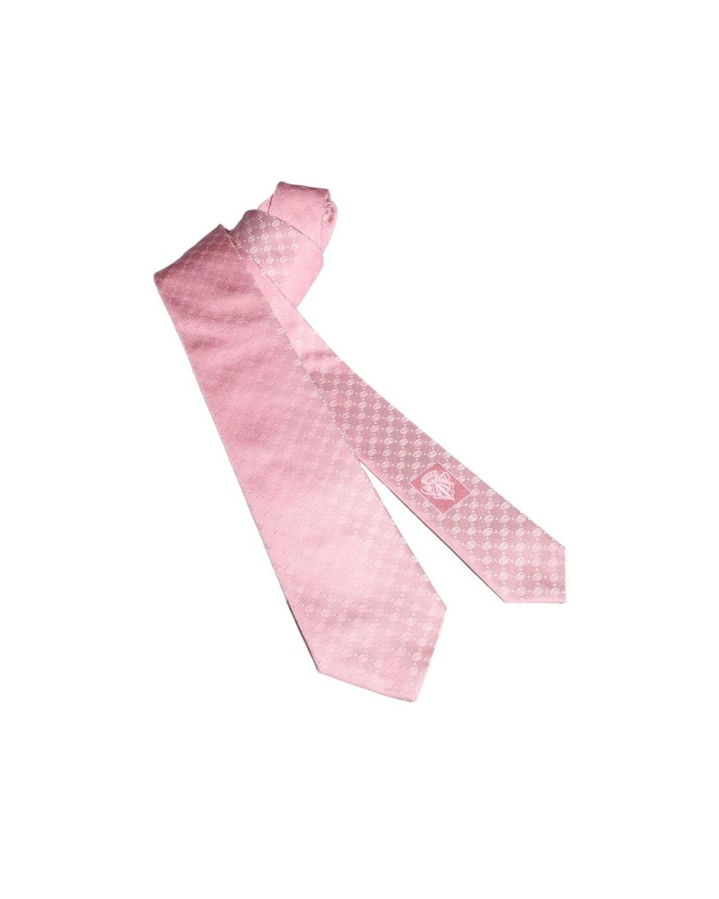 Gucci Pink Interlocking G Silk Jacquard Tie for men