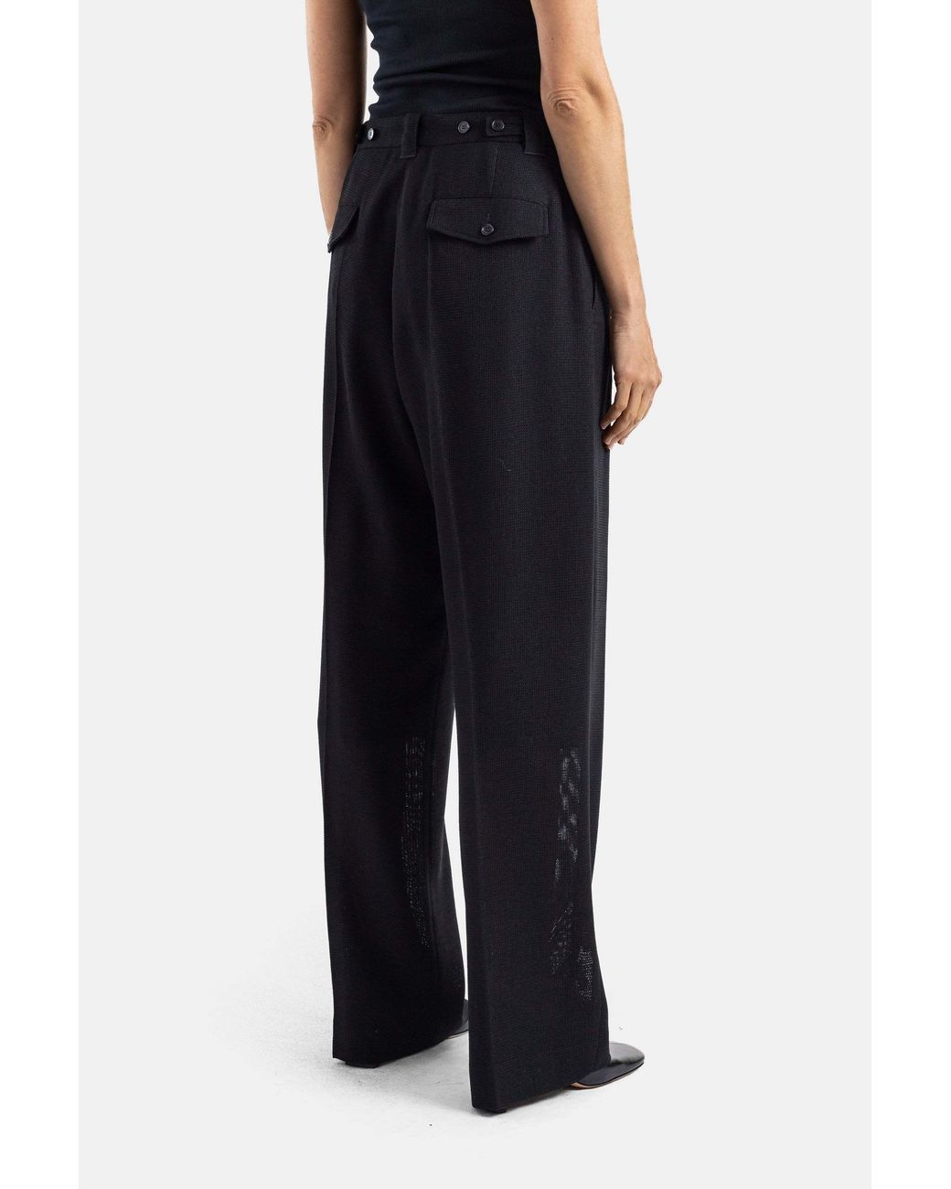 Phoebe Philo Black Casual Pants With Belt Loops