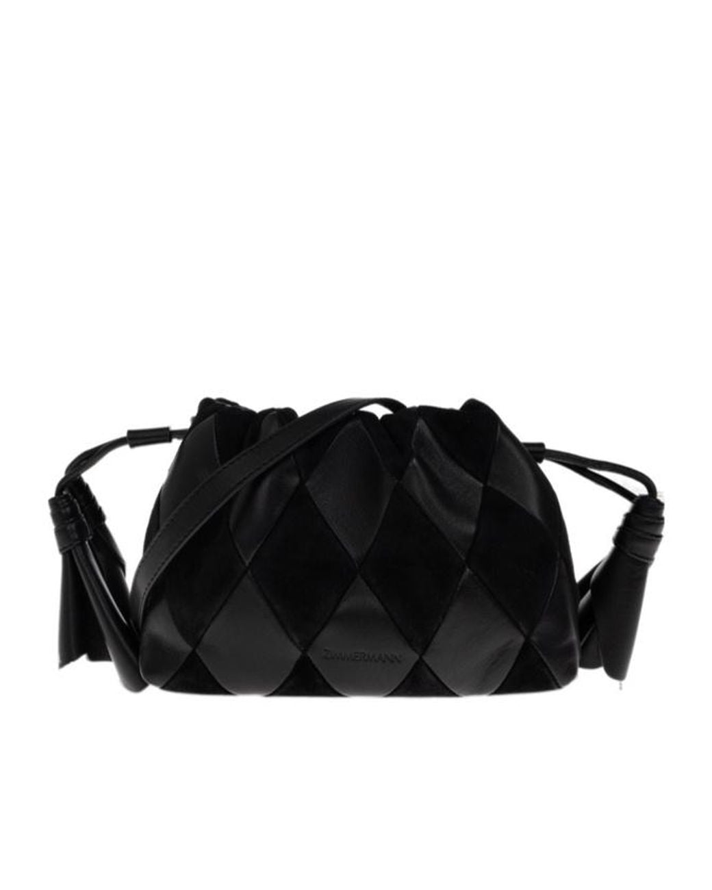 Zimmermann Black Small Cloud 91 Patchwork Bucket Bag