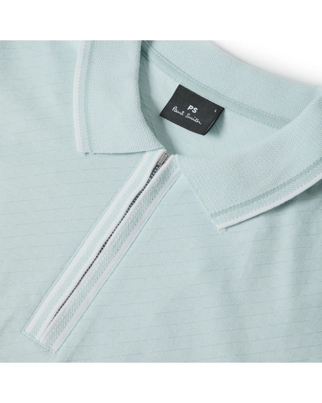 Paul Smith Blue Short Sleeve Polo Shirt for men