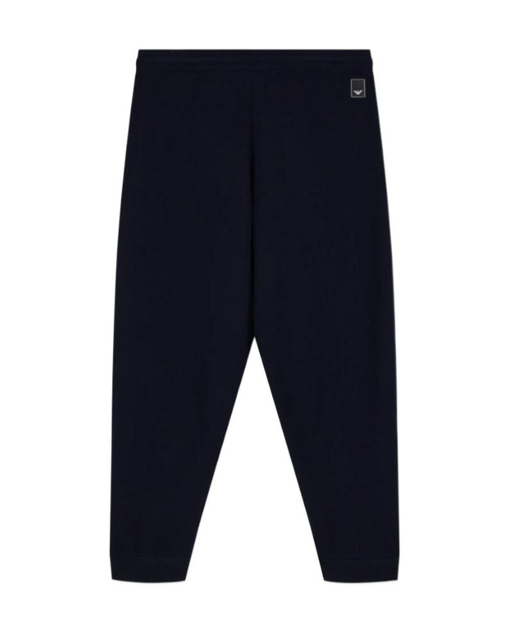 Emporio Armani Blue Drawstring Logo Pants for men