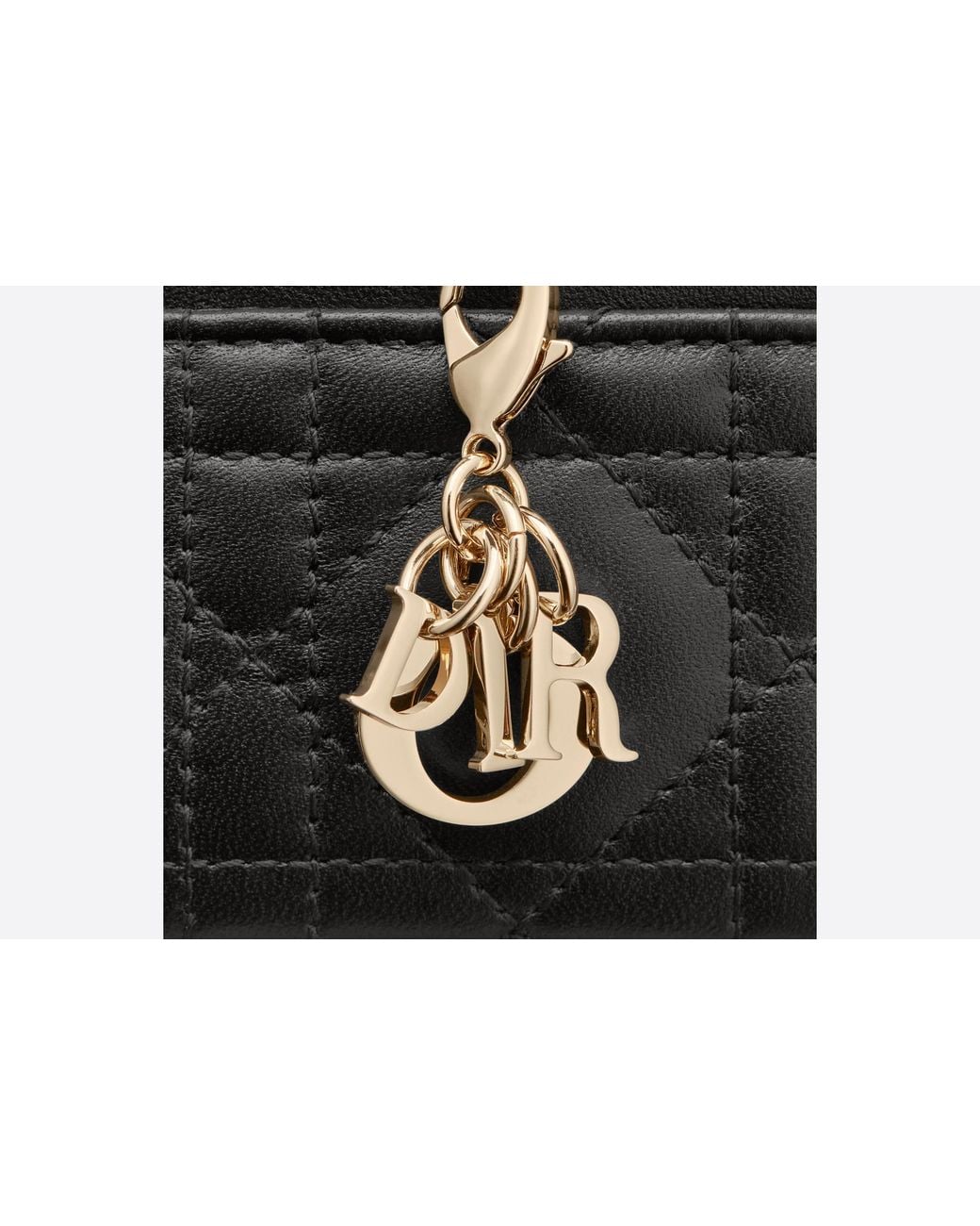 Dior Black Lady Five-Slot Card Holder