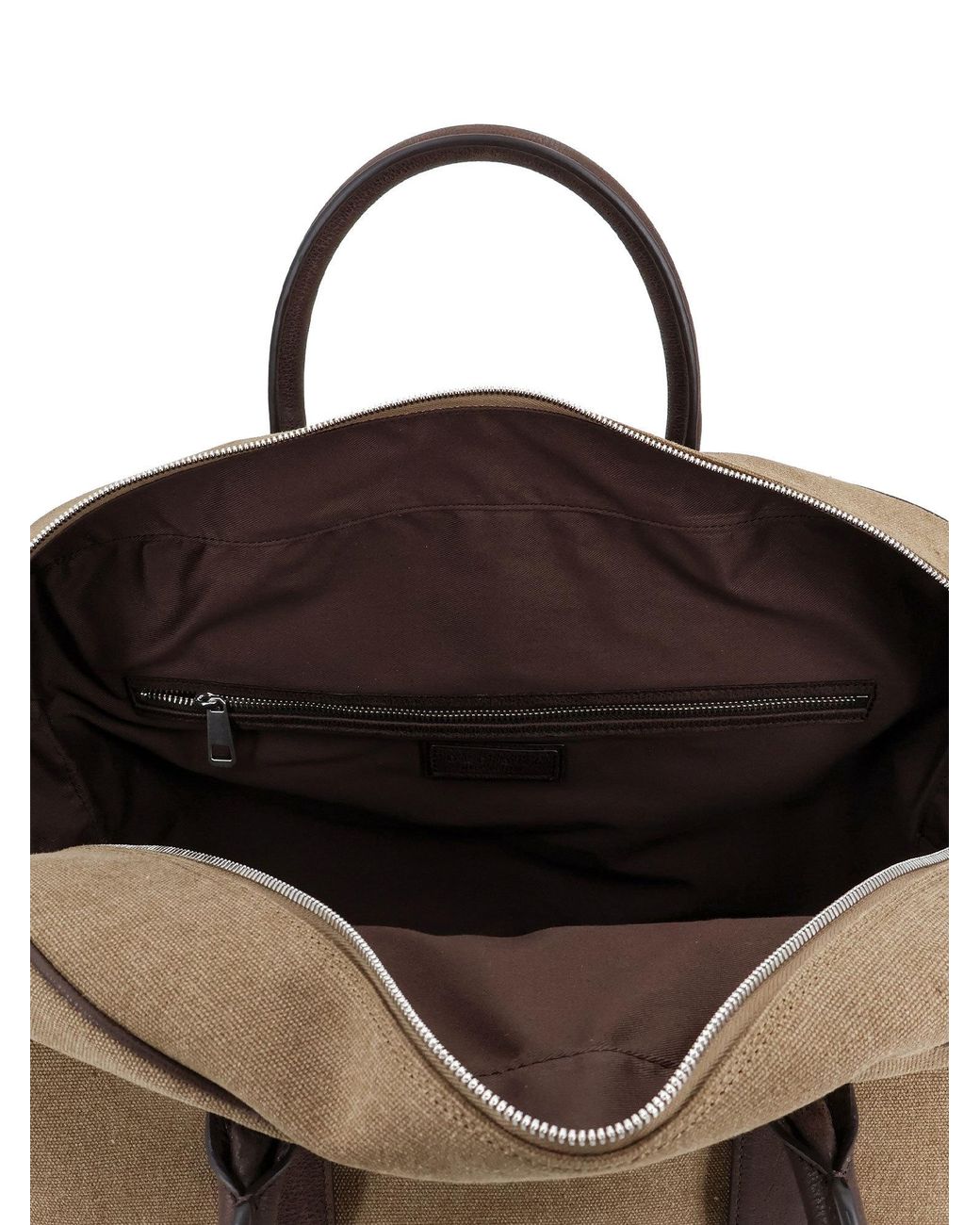 Orciani Brown Front Pocket Laptop Bag for men