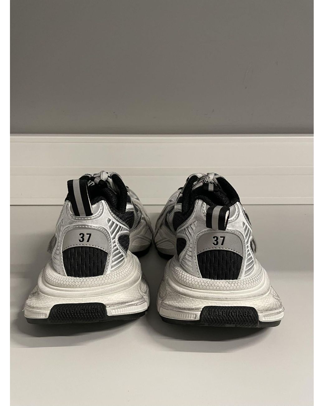 Balenciaga White 3Xl Gradient Lace-Up Sneakers