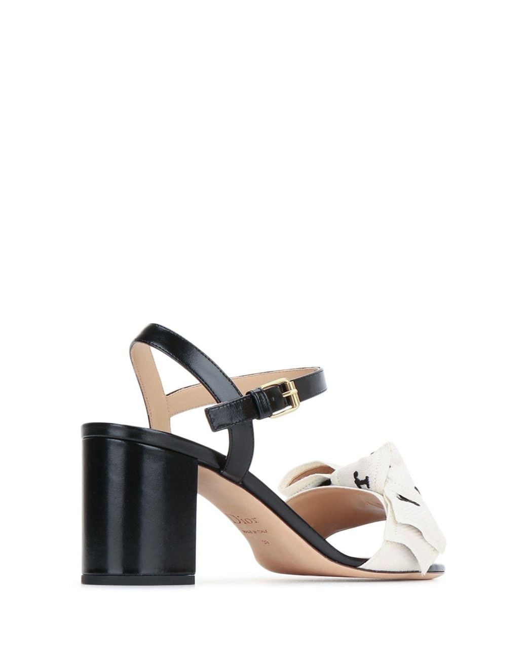 Dior White Open-Toe High-Heeled Sandals