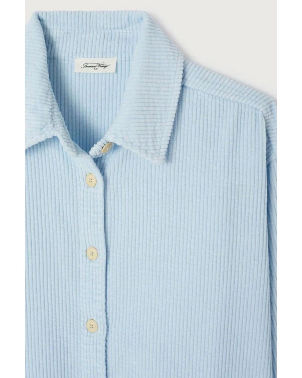American Vintage Blue Corduroy Shirt
