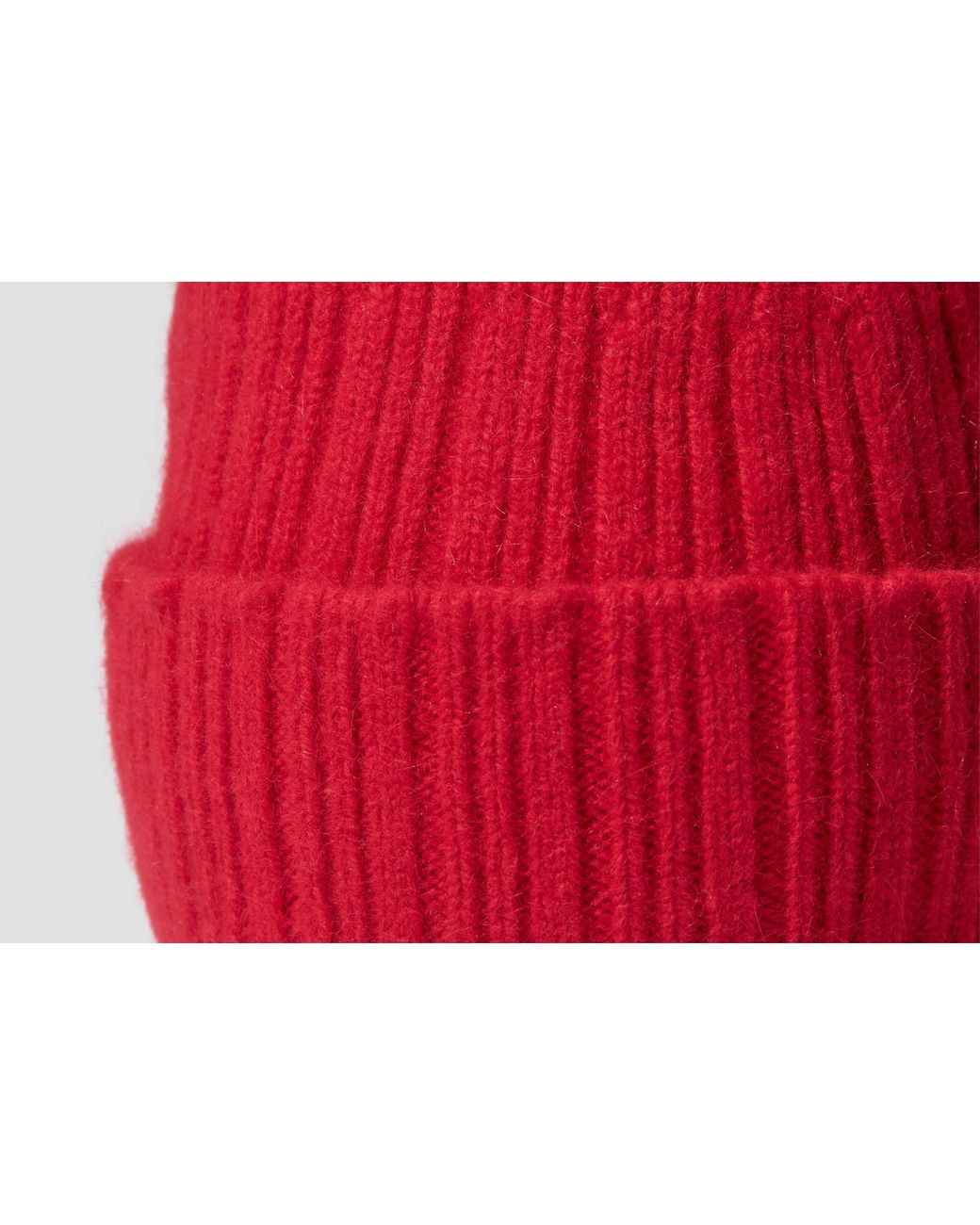Drake's Red Knitting Hat for men