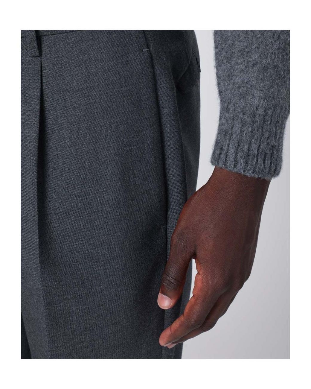 Biagio Santaniello Blue Belt Loops Casual Pants for men