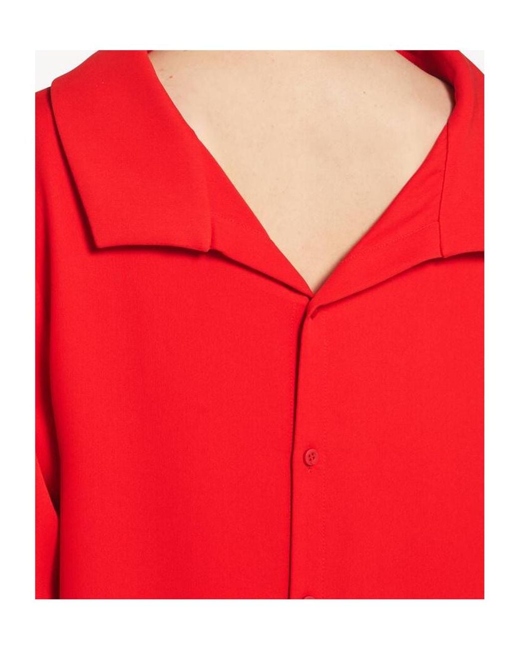 Balenciaga Red Draped Dress