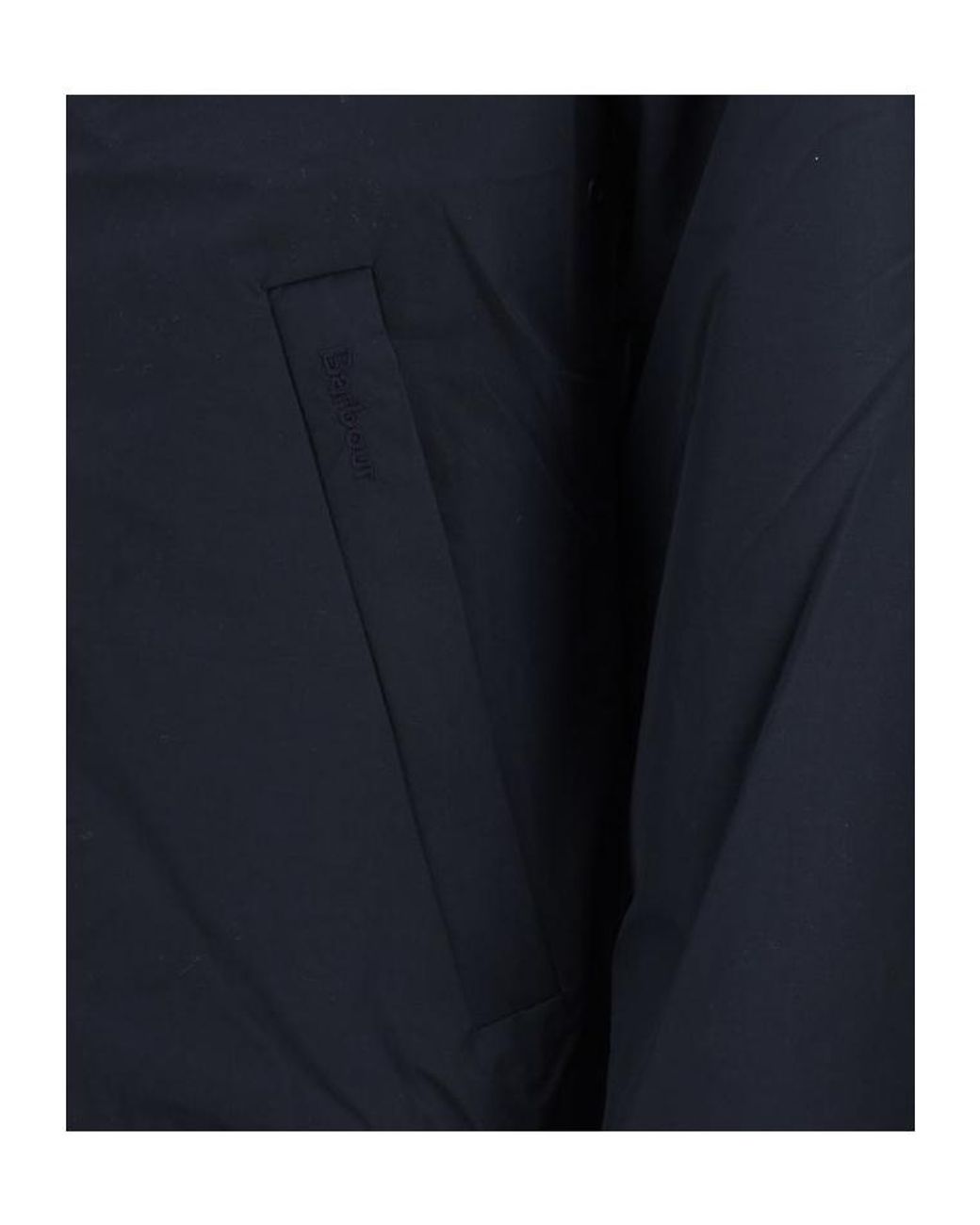 Barbour Blue Zip-Up Bomber Jacket for men