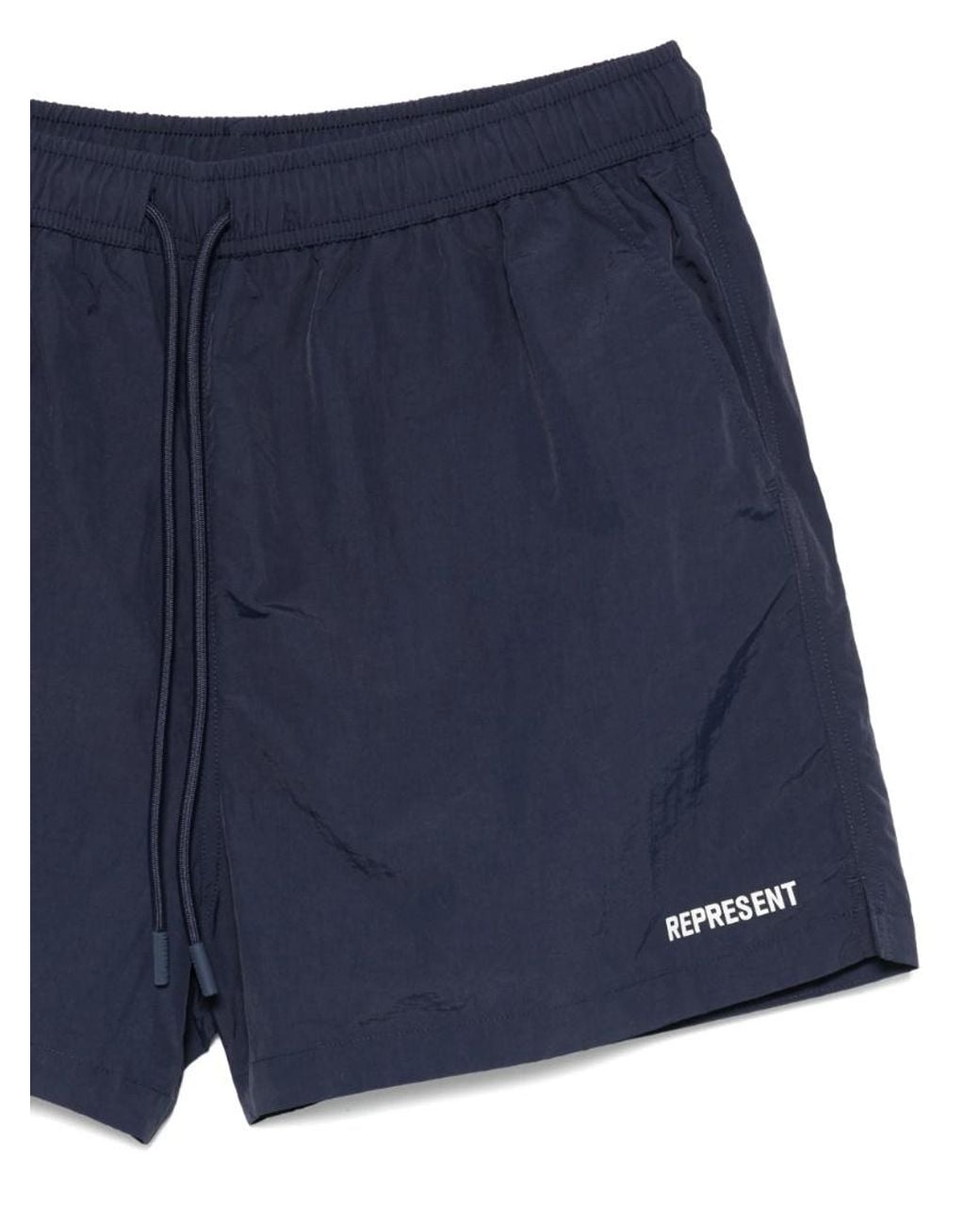 Represent Blue Core Logo Swim Shorts for men