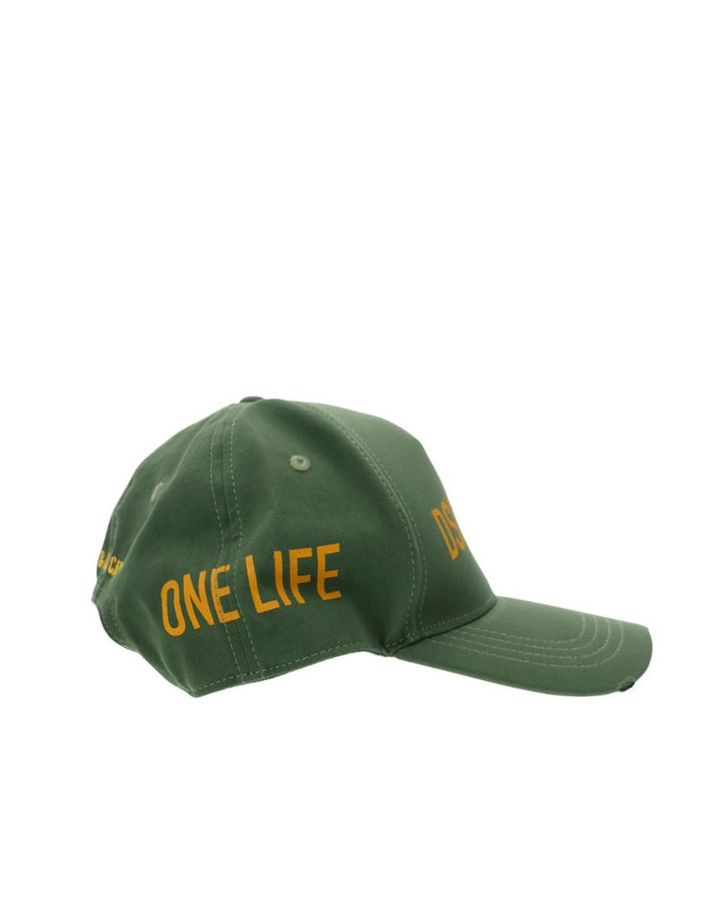 DSquared² Green Logo Print Baseball Cap for men