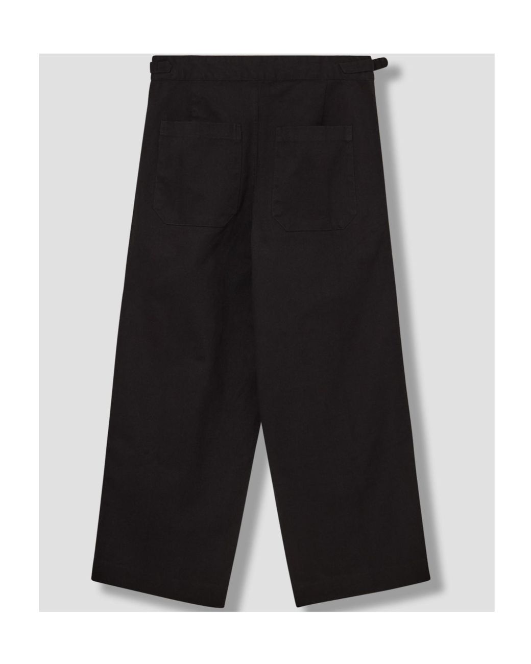 Bode Black Double-Pleated Casual Pants for men