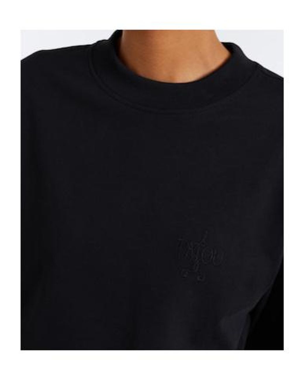 Patou Black Faille-Trimmed Cotton Minidress