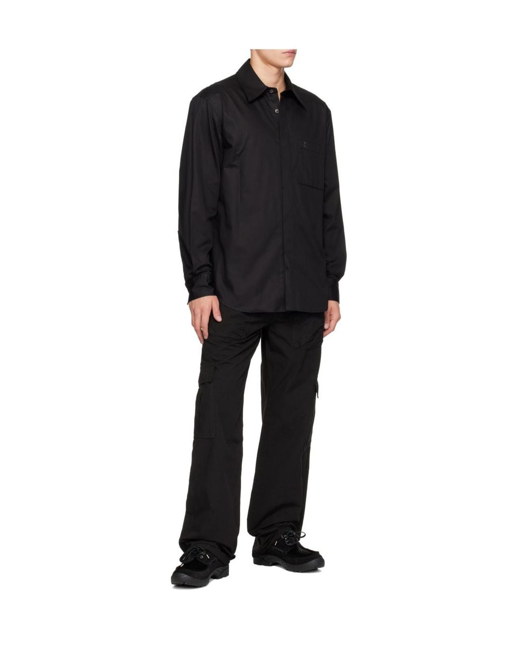Wooyoungmi Black Oversized Shirt for men