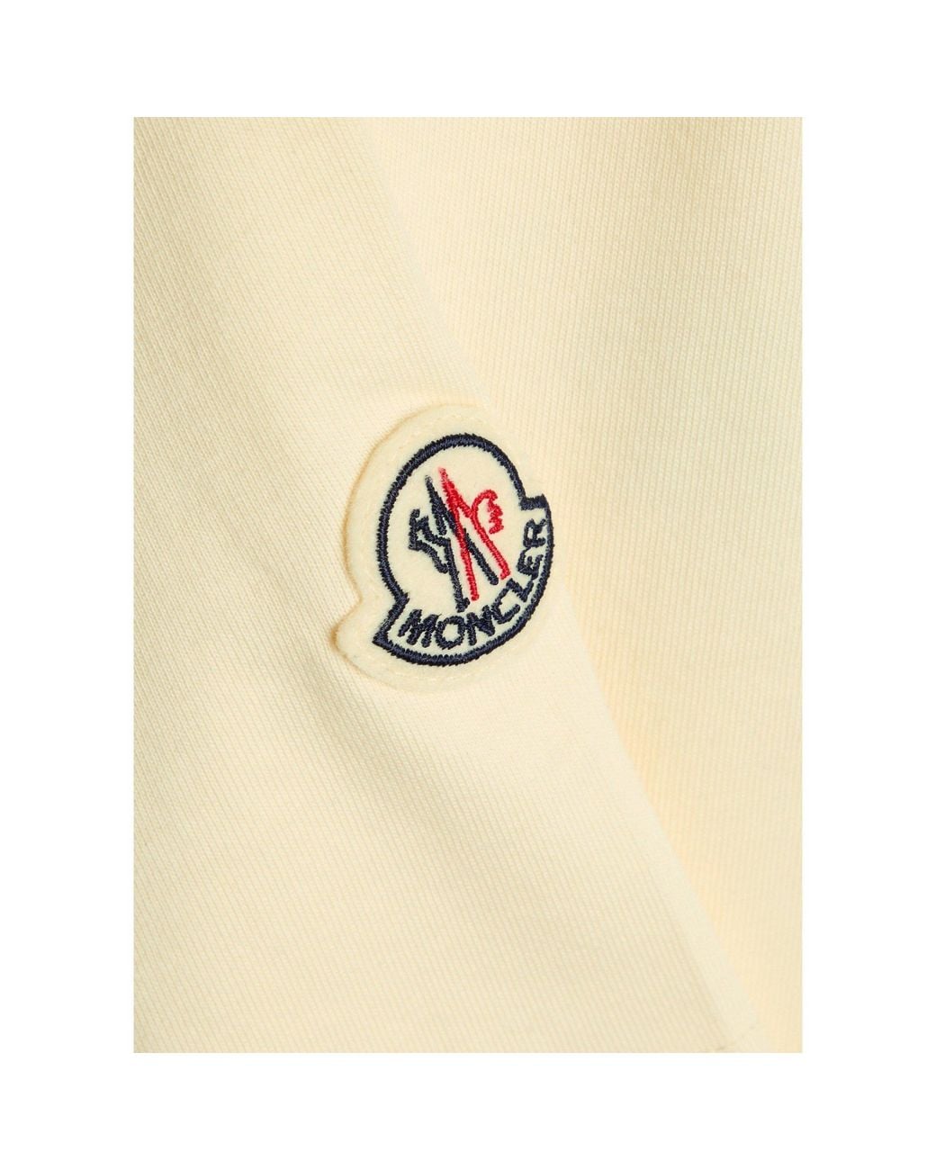 Moncler Natural Cotton Short-Sleeve T-Shirt for men