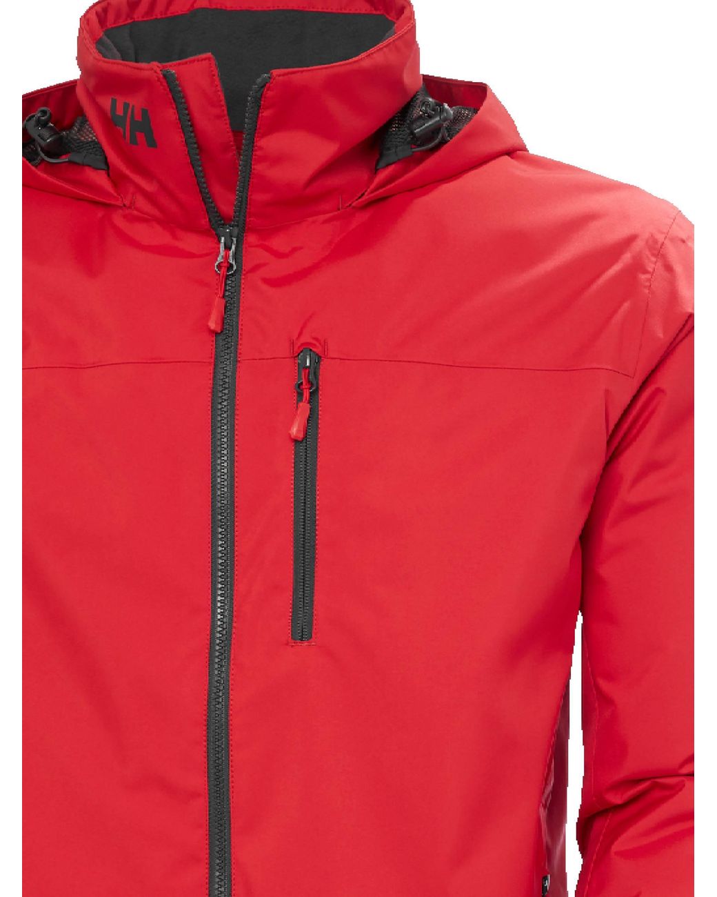 Helly Hansen Red Crew Hooded Midlayer Sailing Jacket 2.0 for men