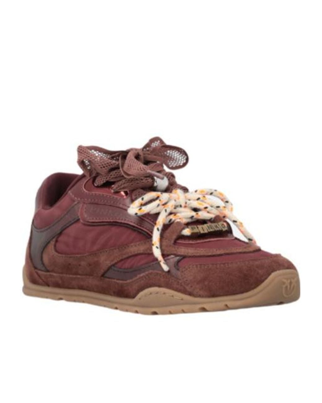 Pinko Brown Yulia 01 Lace-Up Sneakers