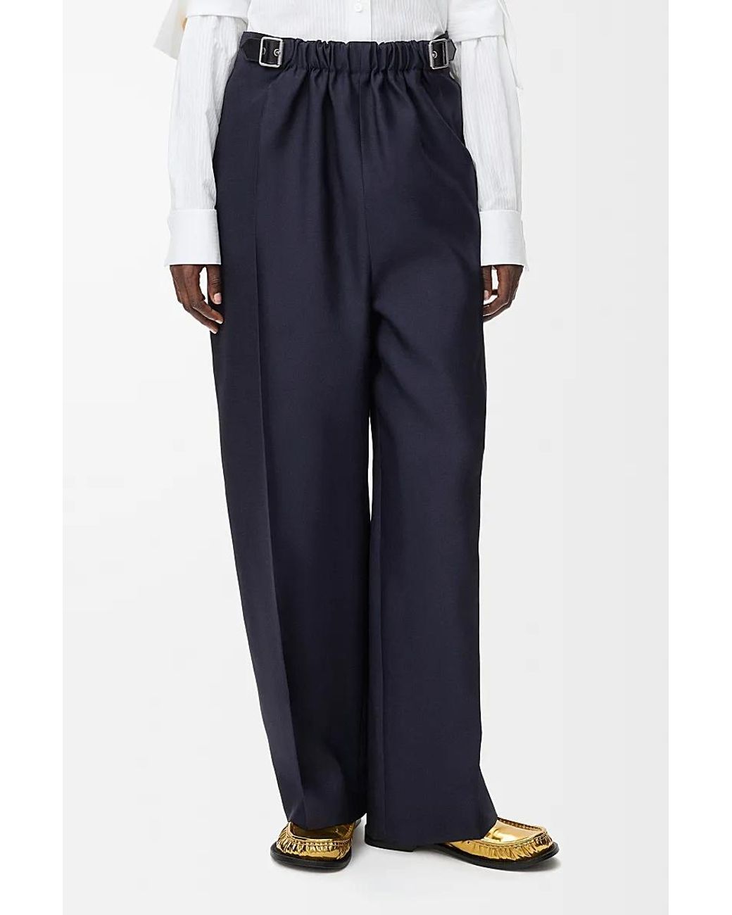 Loewe Blue Belted Trousers