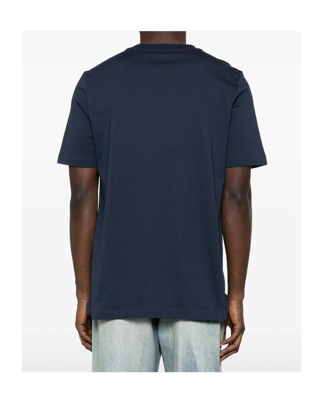 Marni Blue Short Sleeved Crew-Neck T-Shirt for men