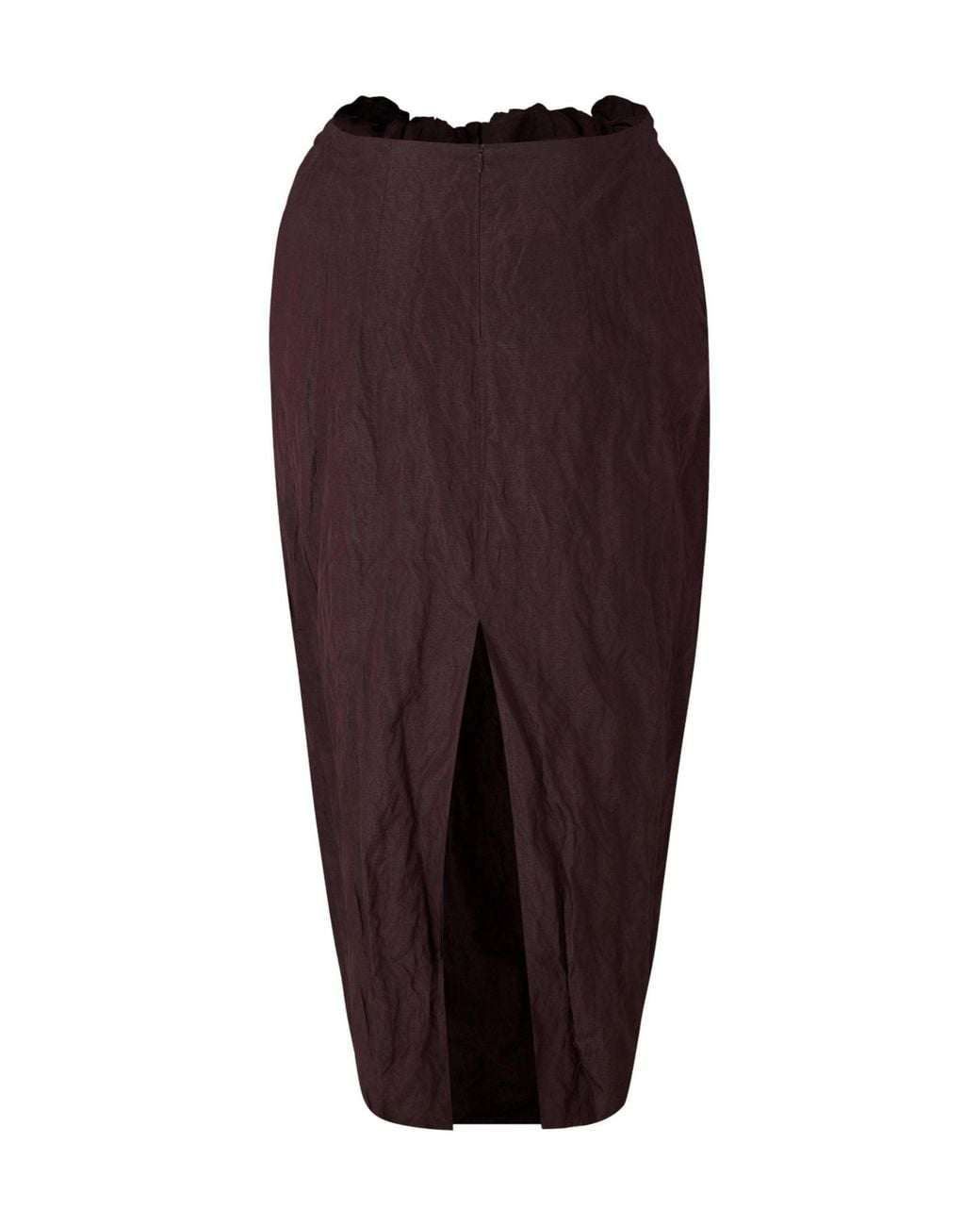 Magda Butrym Red Solid Color Midi Skirt