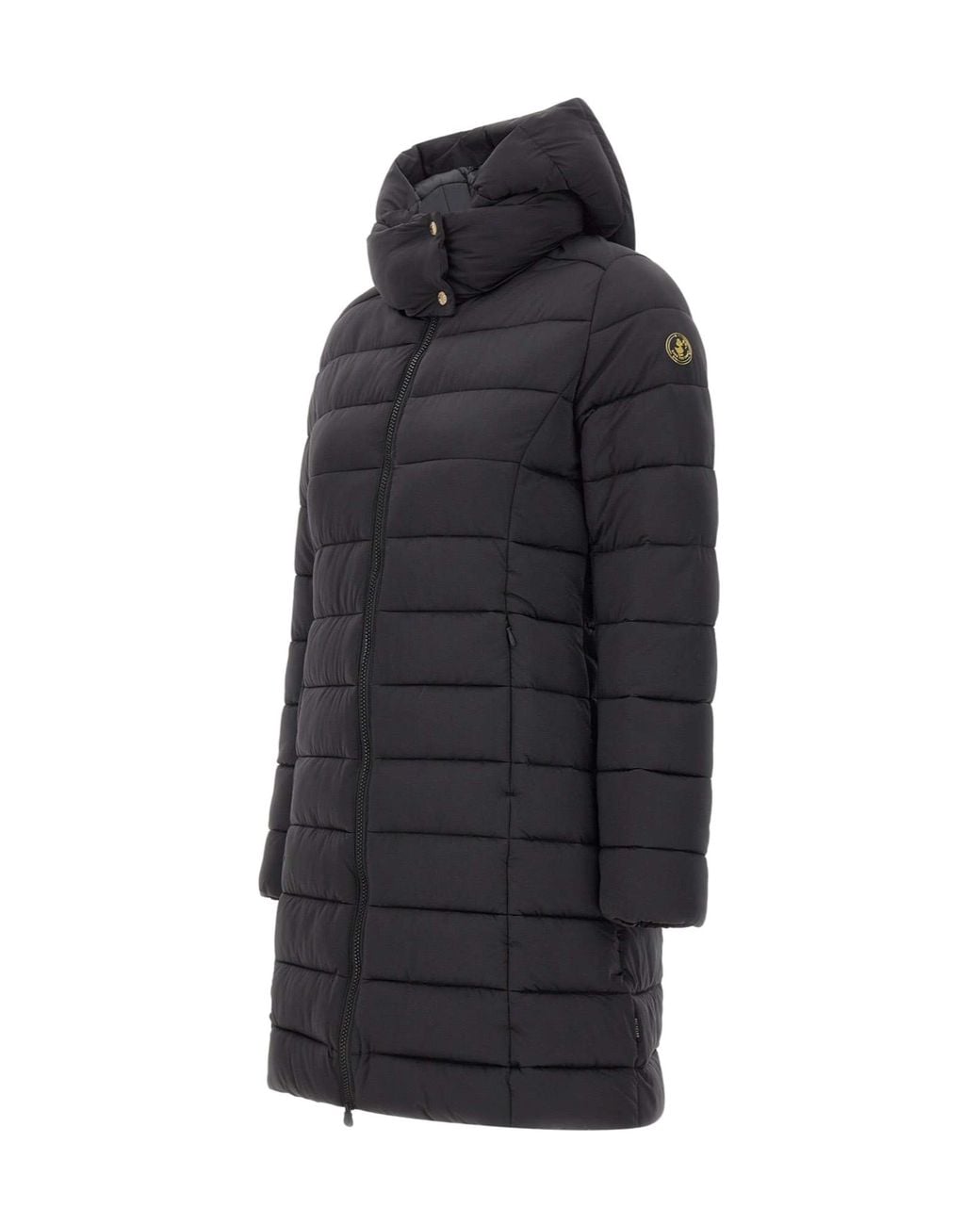 Save The Duck Blue Quilted Hooded Coat