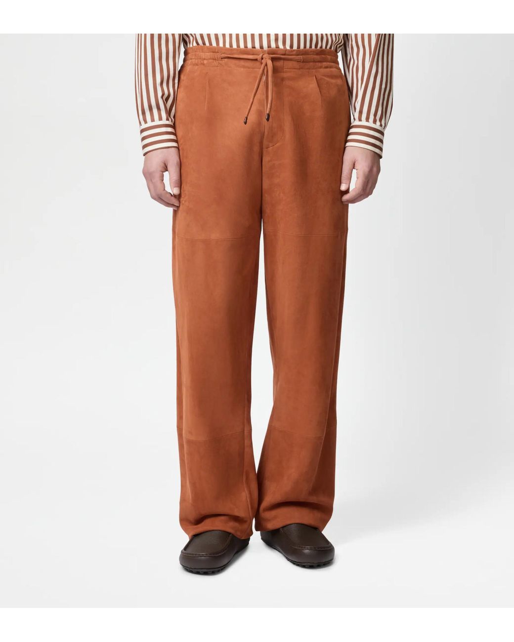 Tod's Brown Drawstring Casual Pants for men