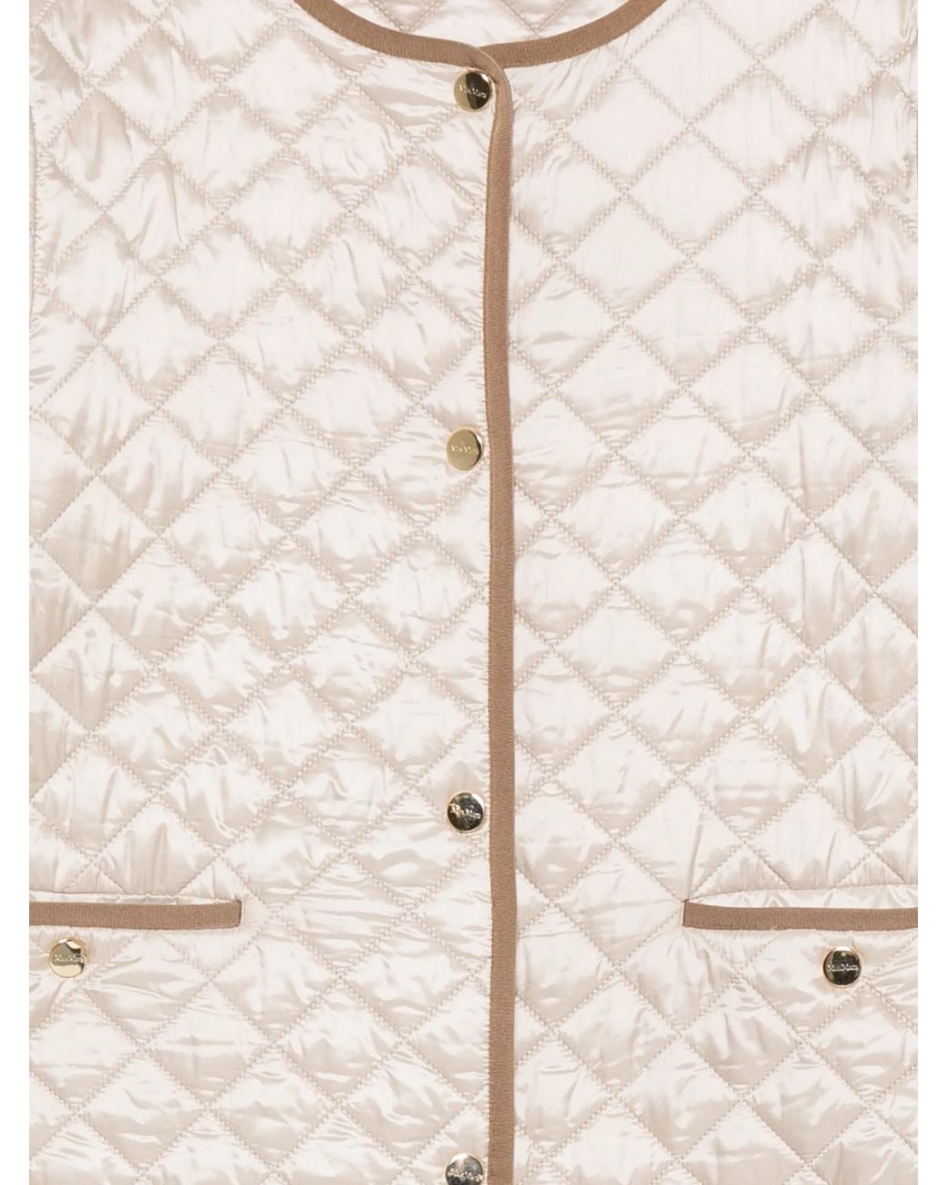 Max Mara Natural Quilted Bello Jacket