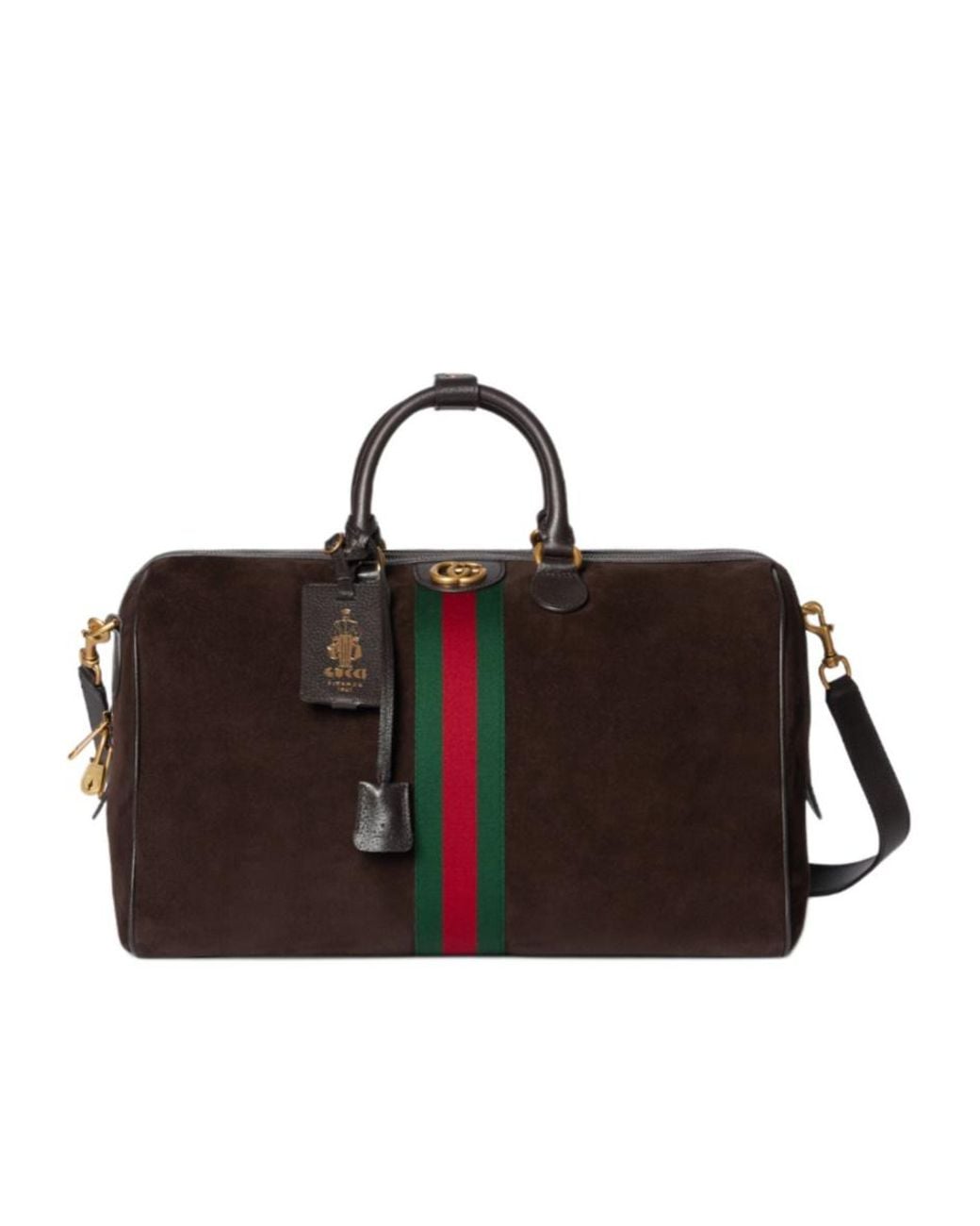Gucci Black Savoy Medium Duffle Bag for men