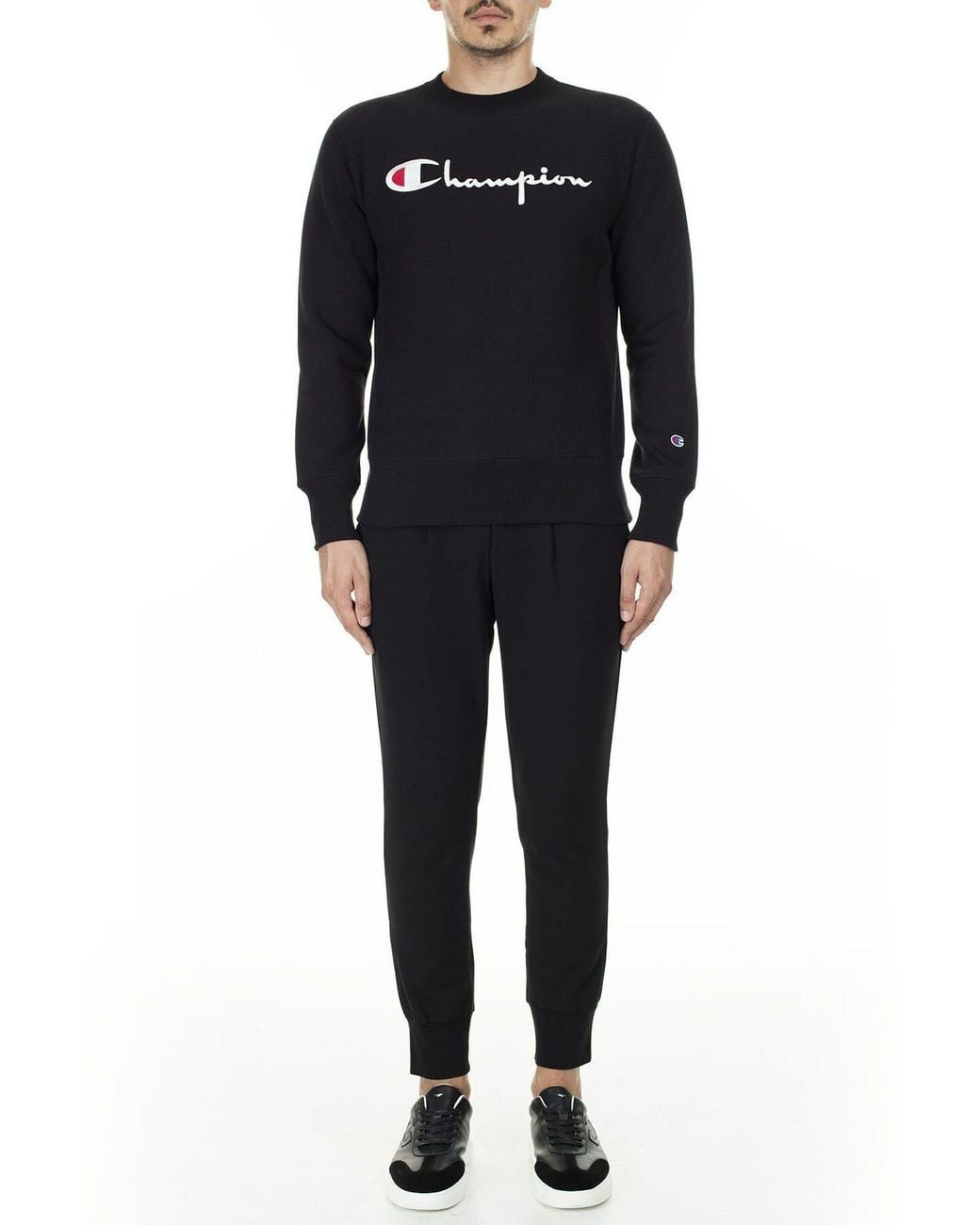 Champion Black Printed Pattern Pullover