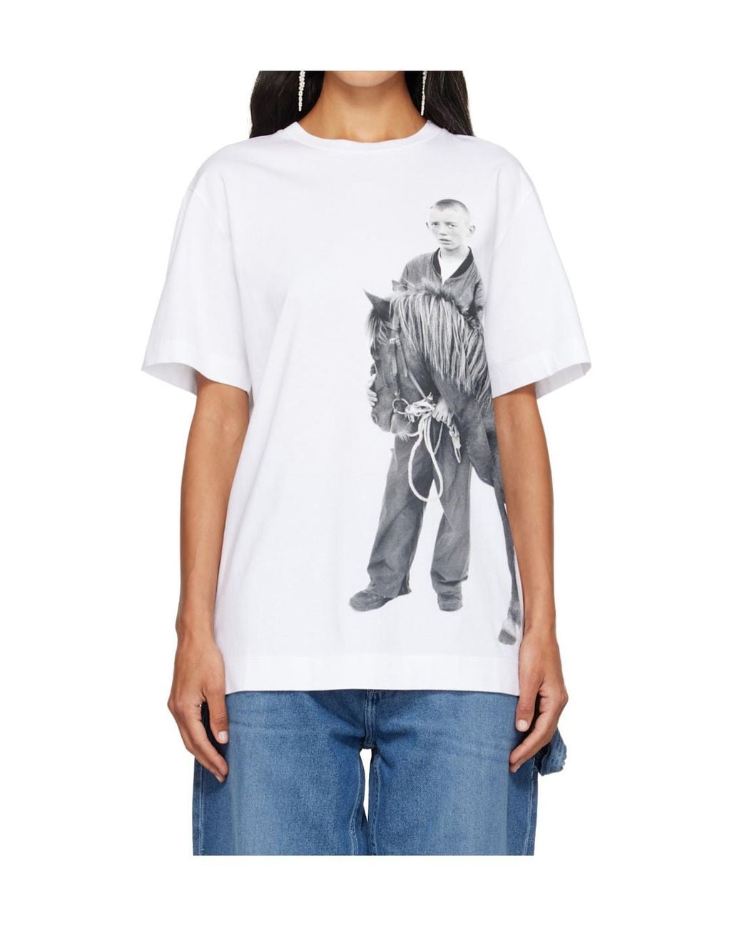 Simone Rocha White Printed T-Shirt
