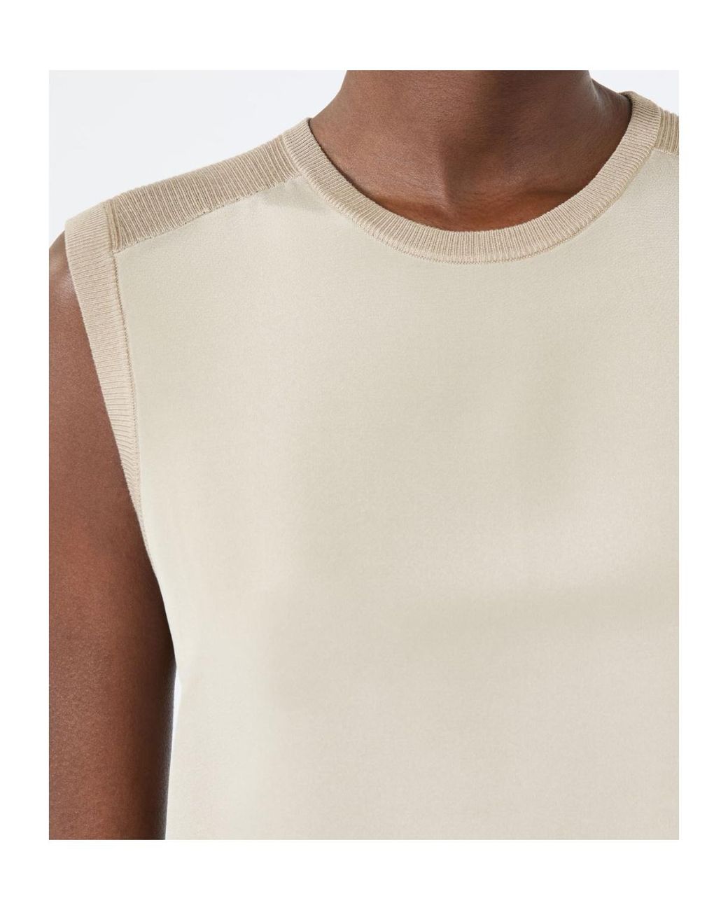 Max Mara Natural Crew-Neck Vest