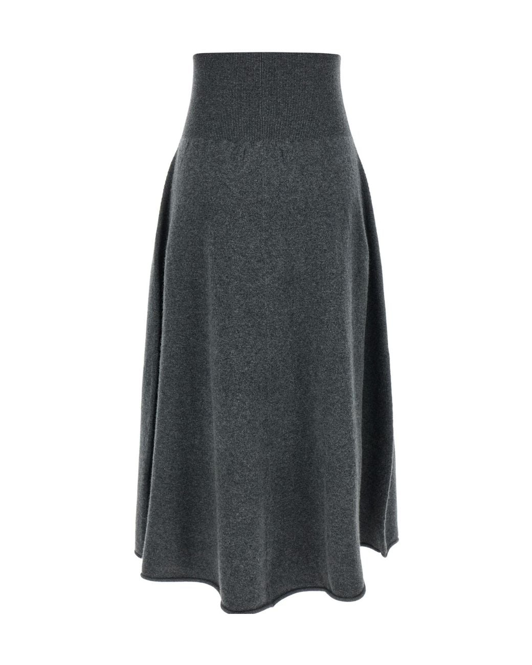 Extreme Cashmere Gray A-Line Skirt