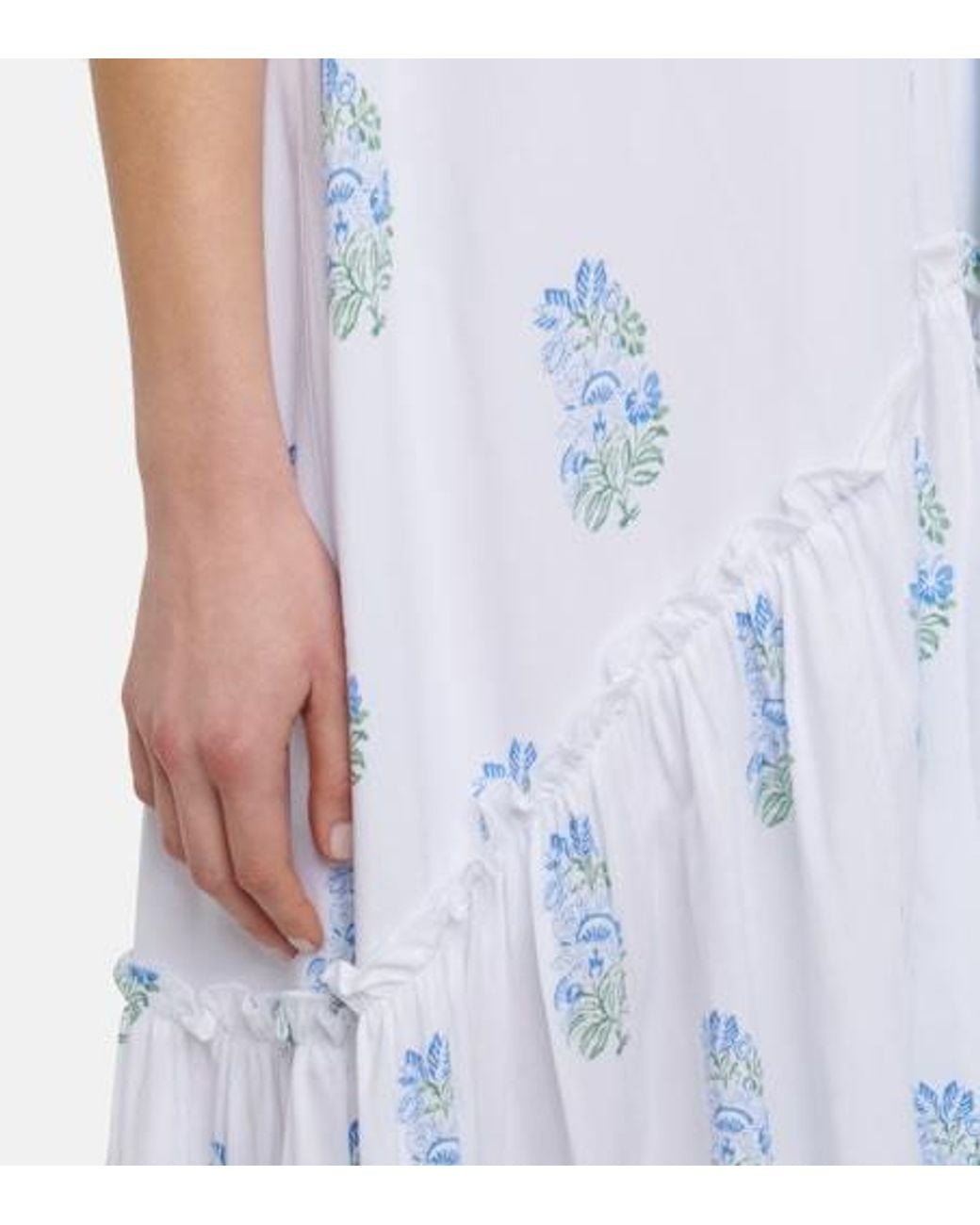 Heidi Klein White Eden Floral Maxi Dress