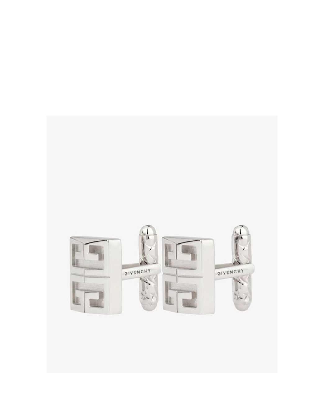 Givenchy White 4G Cufflinks for men